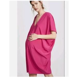Hatch Collection Slouch Maternity Dress Pink Size P